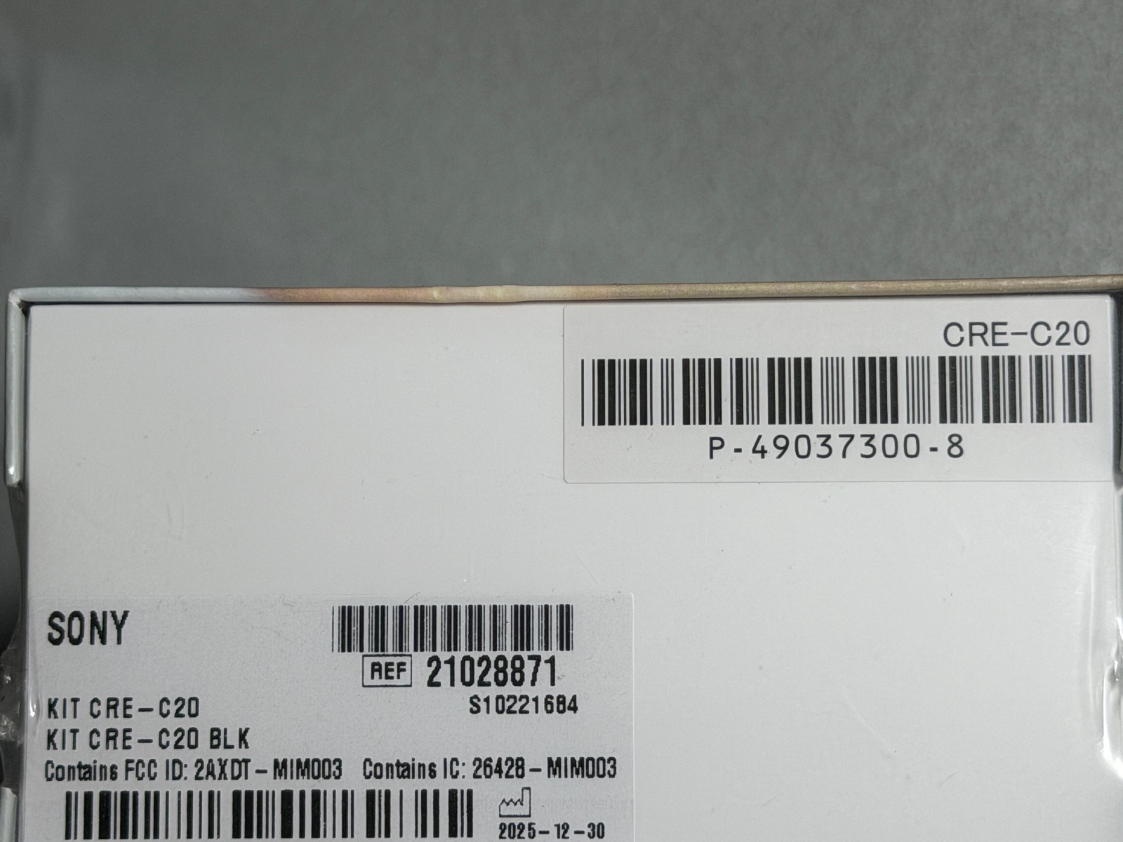 NEW Sealed Sony CRE-C20 Self-Fitting Rechargeable OTC Hearing Aids