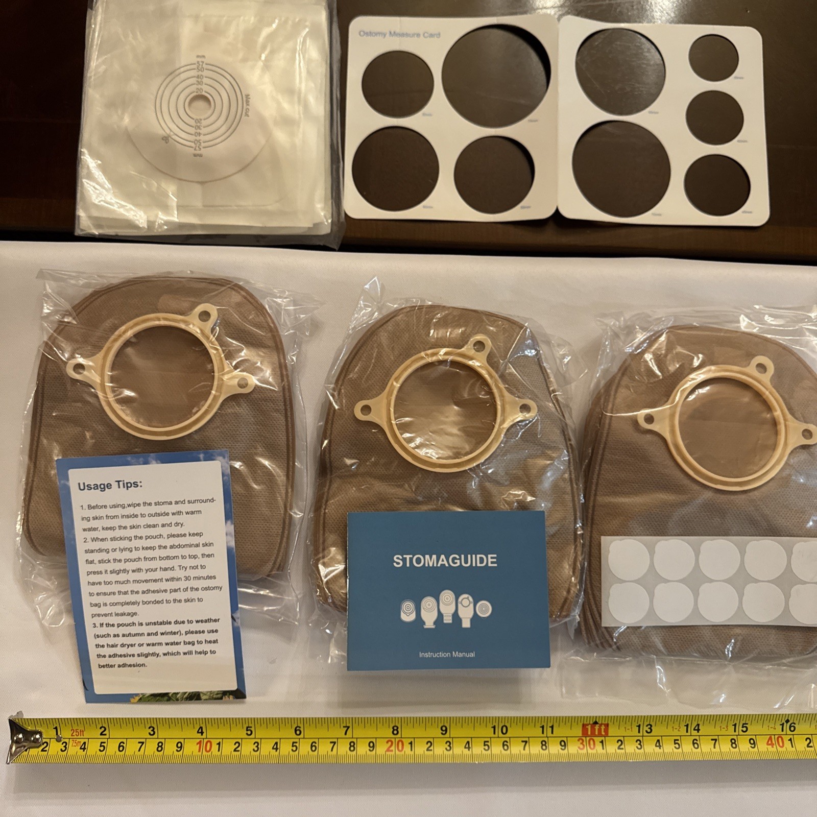 21 Pcs KONWEDA KD-OB-05 Pc Ostomy Pouches Cut-to-Fit 20mm-57mm Exp. 10-3-2028