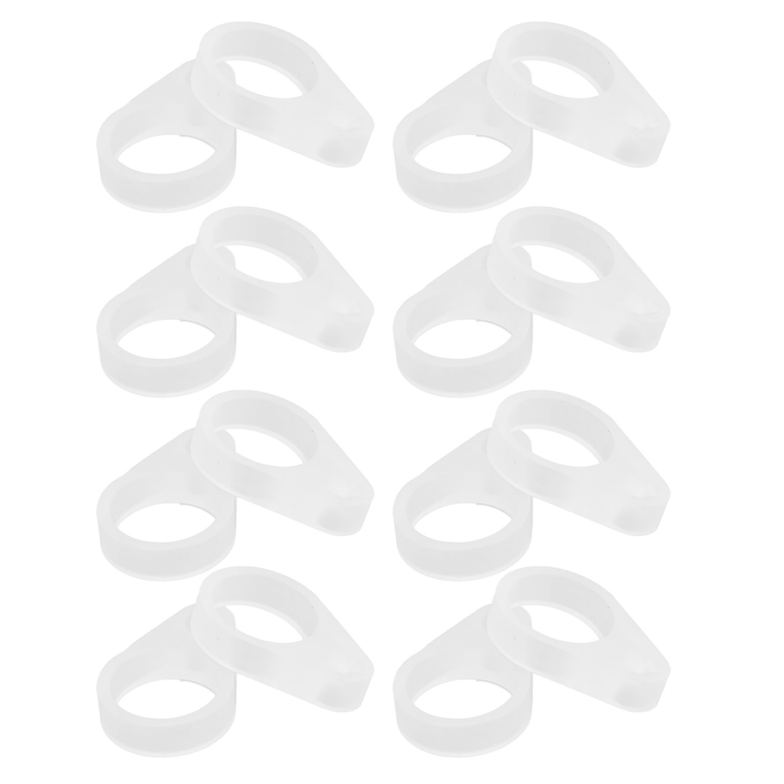 50Pcs Hearing Aid Silicone Loop Flexible Replacement Hearing Aid Clip Adaptor S