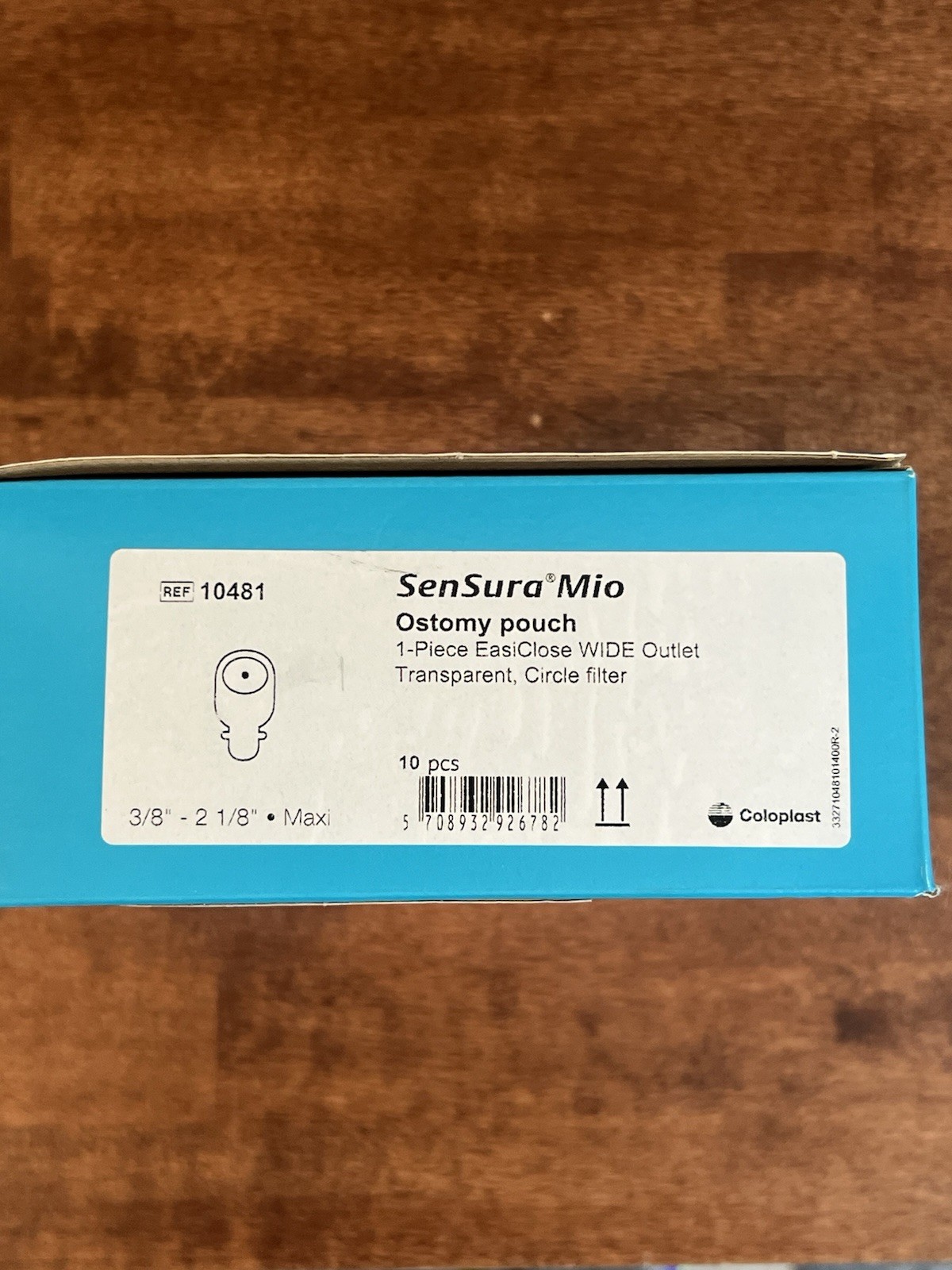 10 Coloplast 10481 SenSura Mio 1-Pc EasiClose Pouches 3/8″-2-1/8″ – Exp Nov 2026