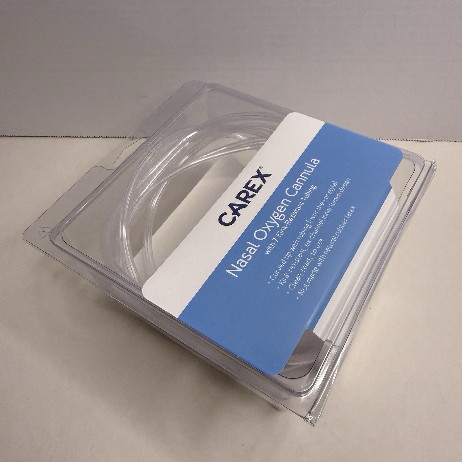 Carex Nasal Oxygen Cannula 7ft Kink Resistant Tubing Latex Free NEW