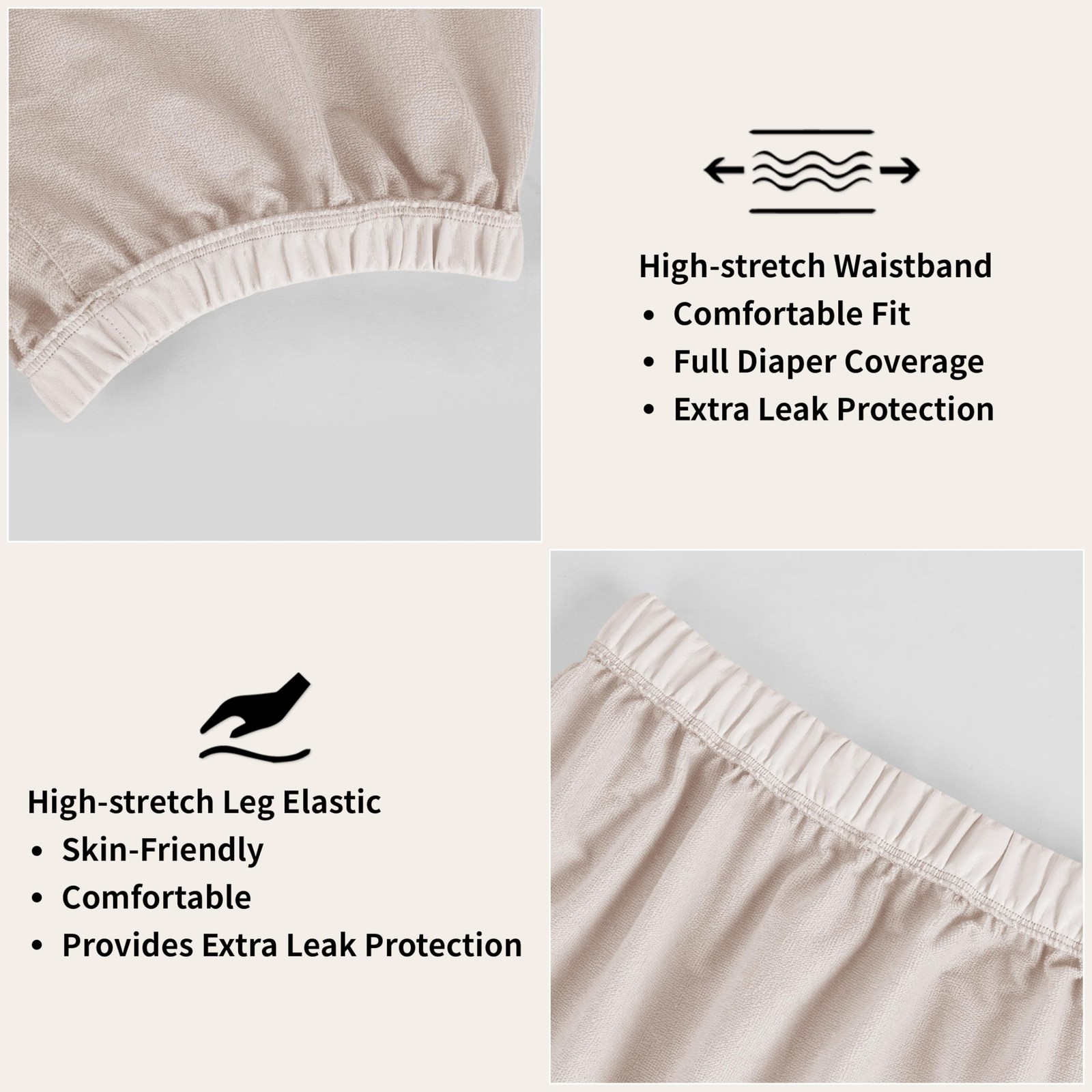 Codida Adult Leakproof Plastic Pants Diaper Cover, Washable Incontinence Unde…
