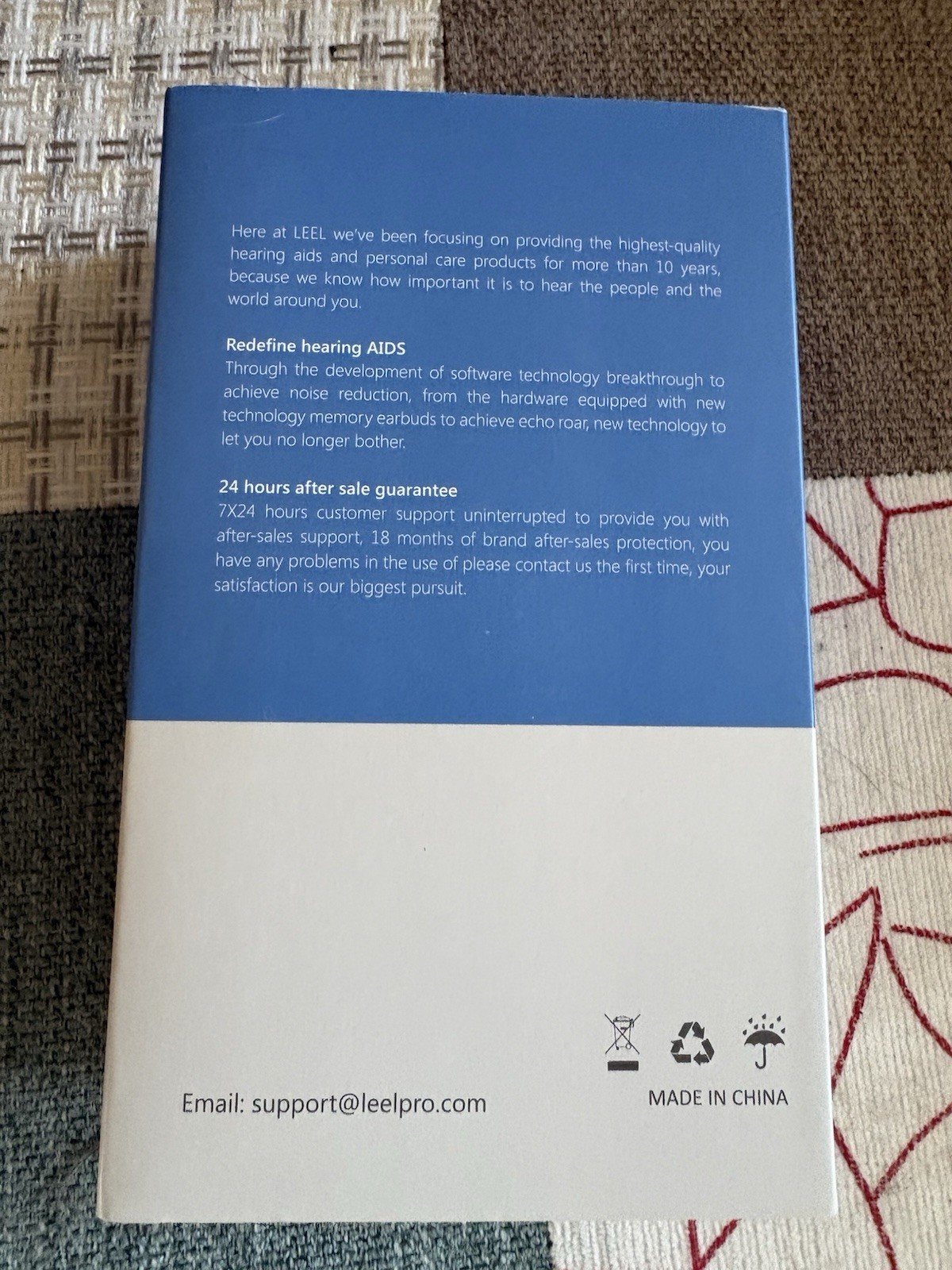 LEEL G19 Hearing Aids Rechargeable for Seniors New in Box White Invisible
