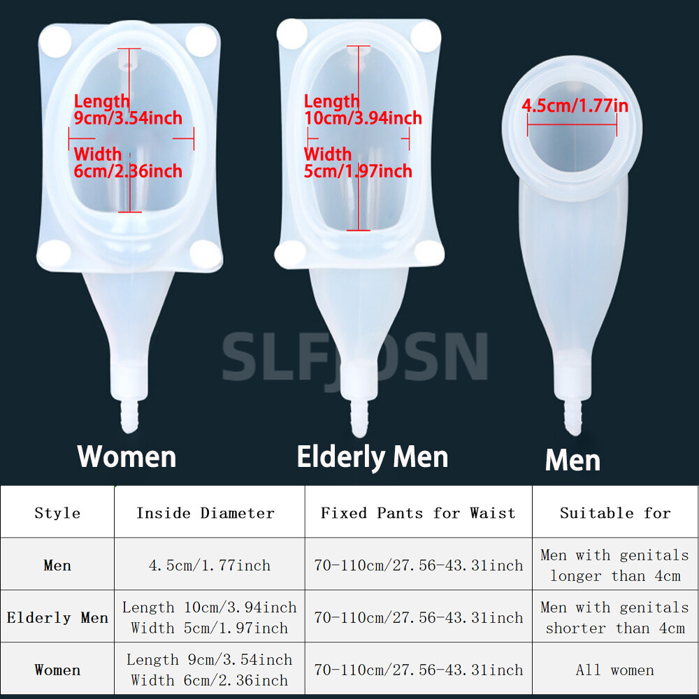 Male Female Reusable Urine Bag Urinal Pee Holder Collector Urinary Incontinence