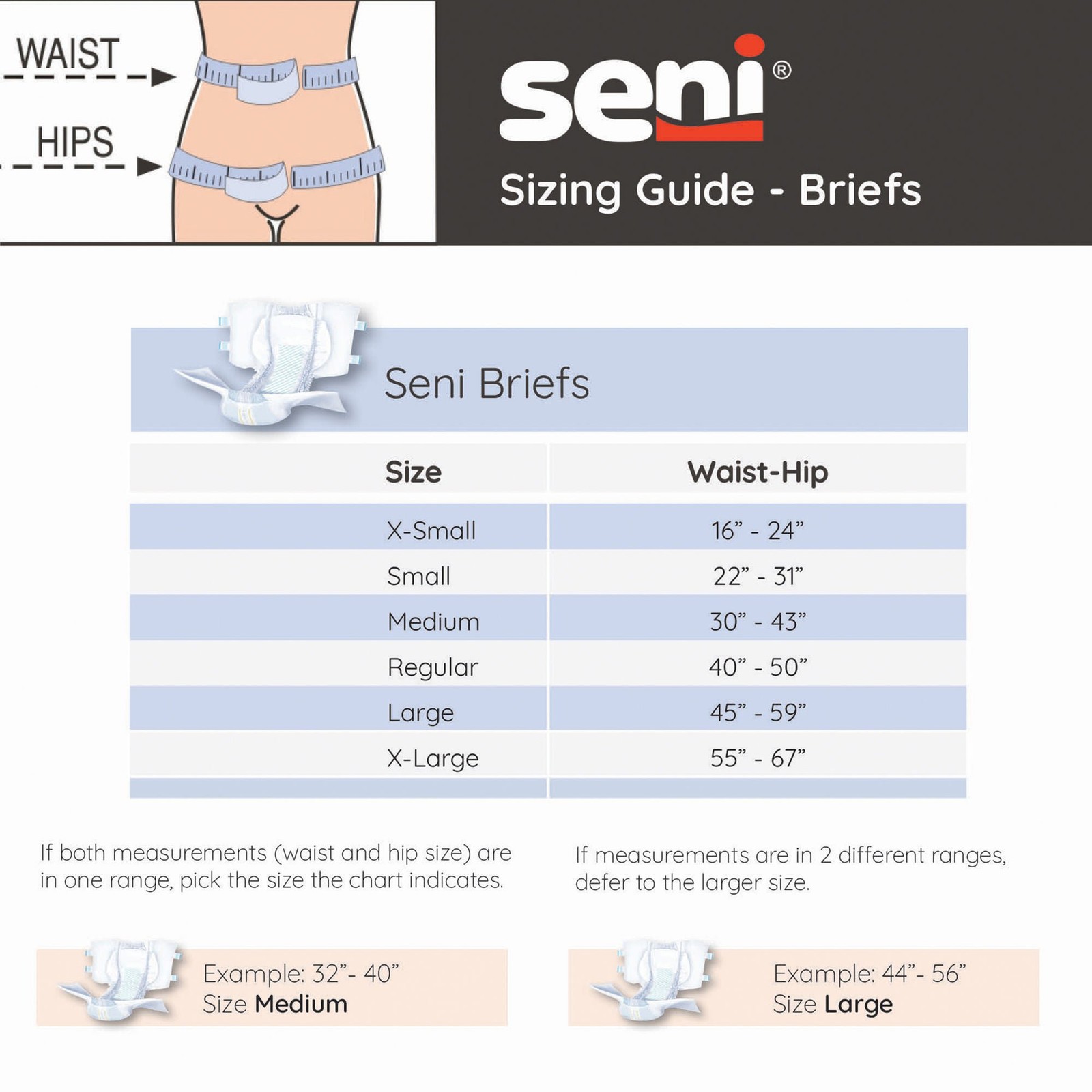 Seni Incontinence Brief Breathable S-LA25-BC2 Moderate to Heavy 50 Ct