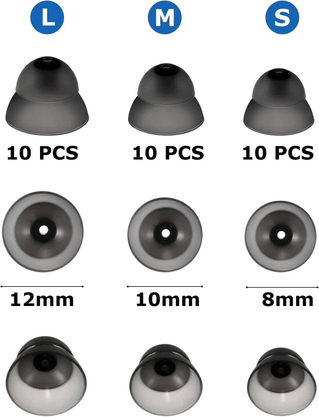 Hearing Aid Power Domes Close Domes Ear Tips Fit Most RIC RITE Style