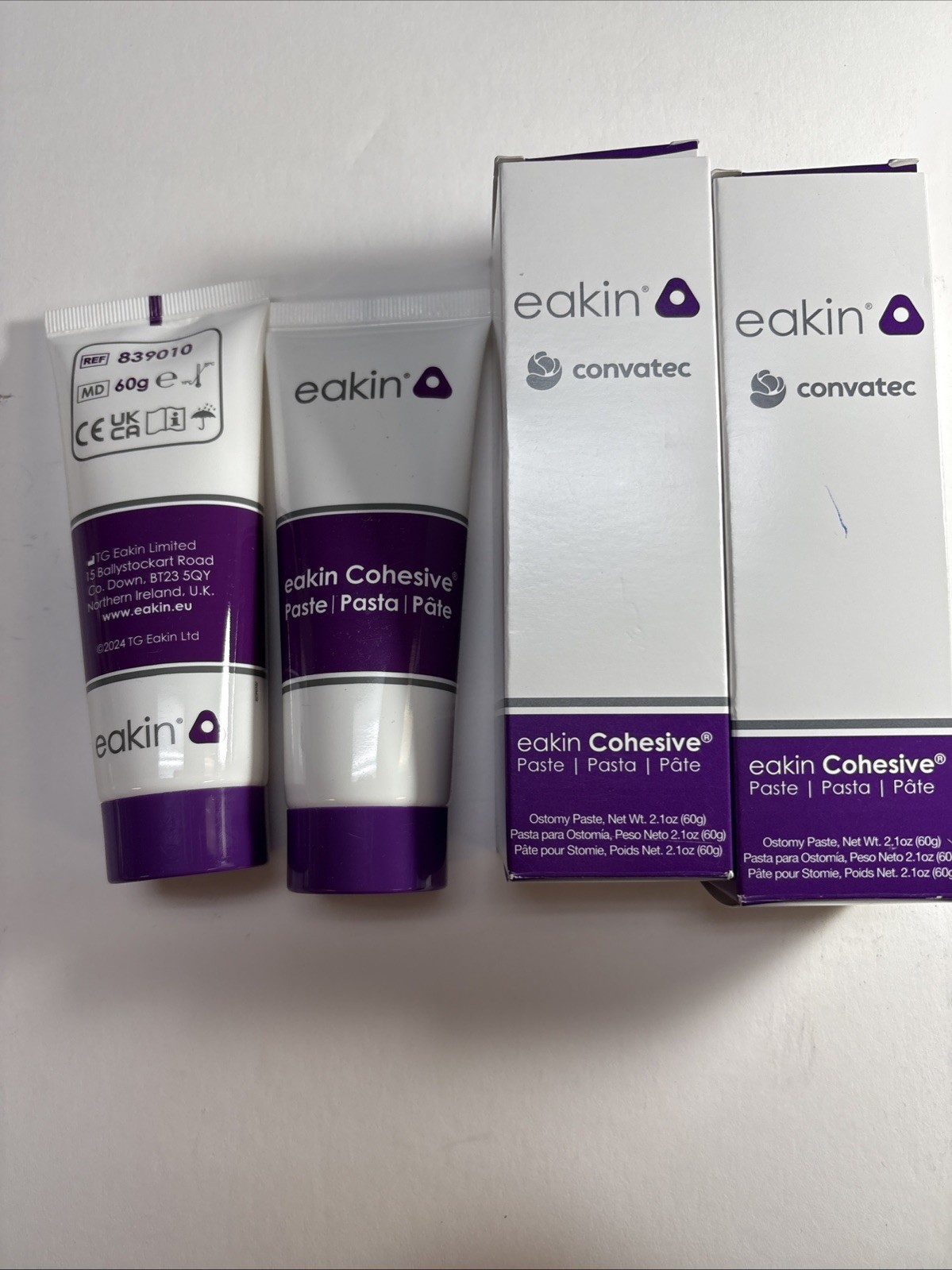 ConvaTec COHESIVE PASTE 839010 Stoma Paste Eakin 2.1oz Exp11/26 Ostomy Ileostomy