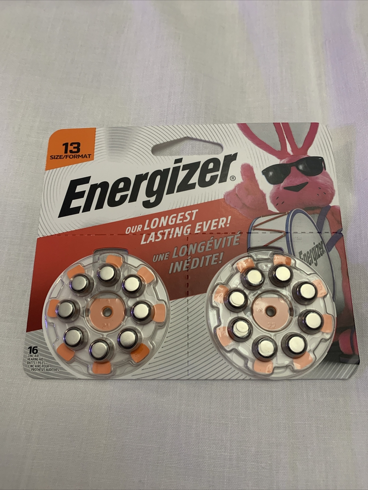 Energizer Size 13 Zinc Air Hearing Aid Batteries Pack Of 16 Expires 2027-01-20