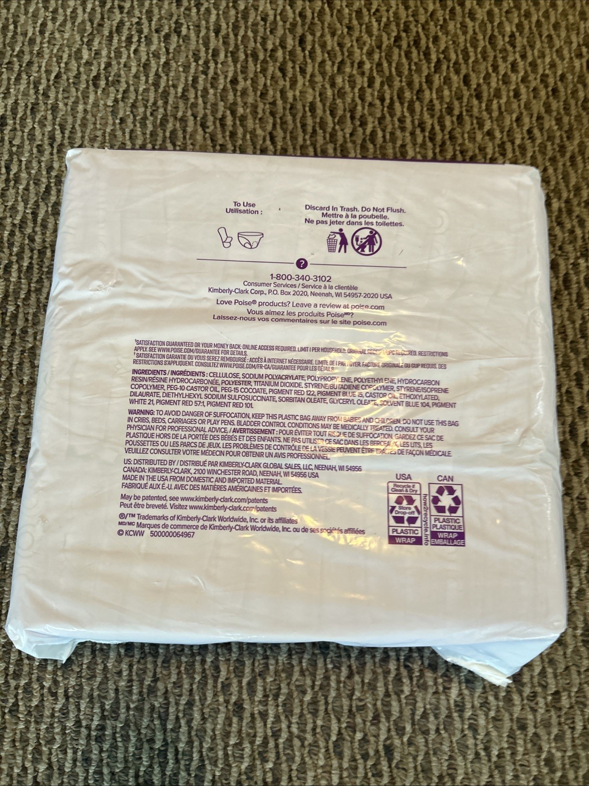 Poise Fresh Protection Pads for Women 6 Ultimate Long 45 Pack
