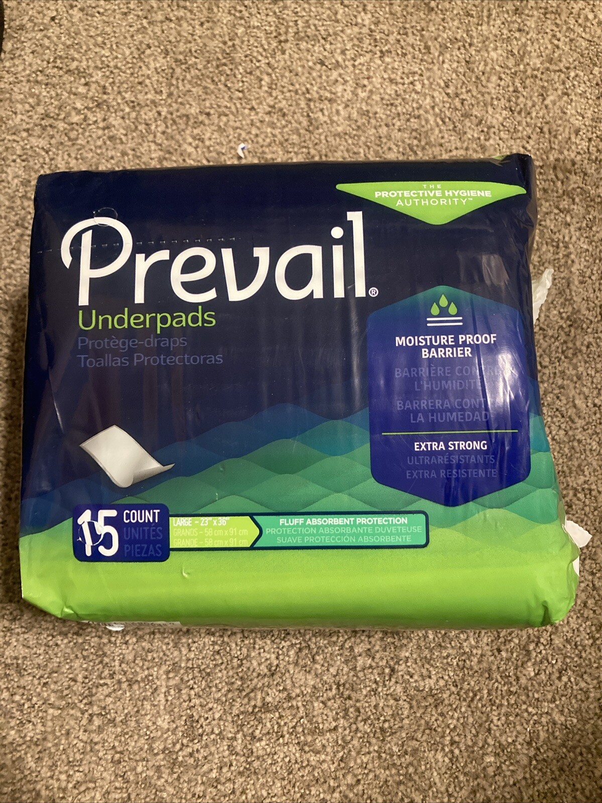 Prevail Underpads Extra Strong 15 CT