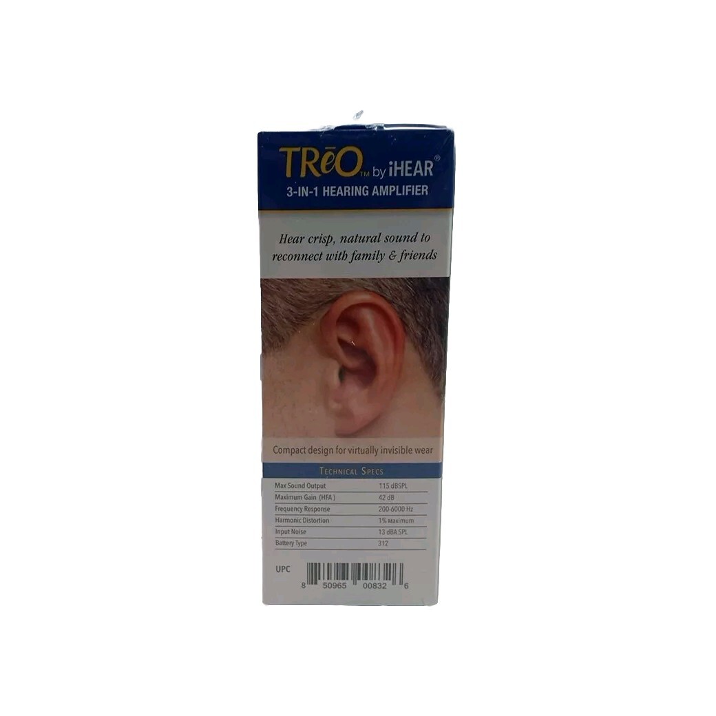 TReO by iHEAR 3-in-1 HEARING AMPLIFIER (LEFT EAR) Amplify Sound Clarify Speech