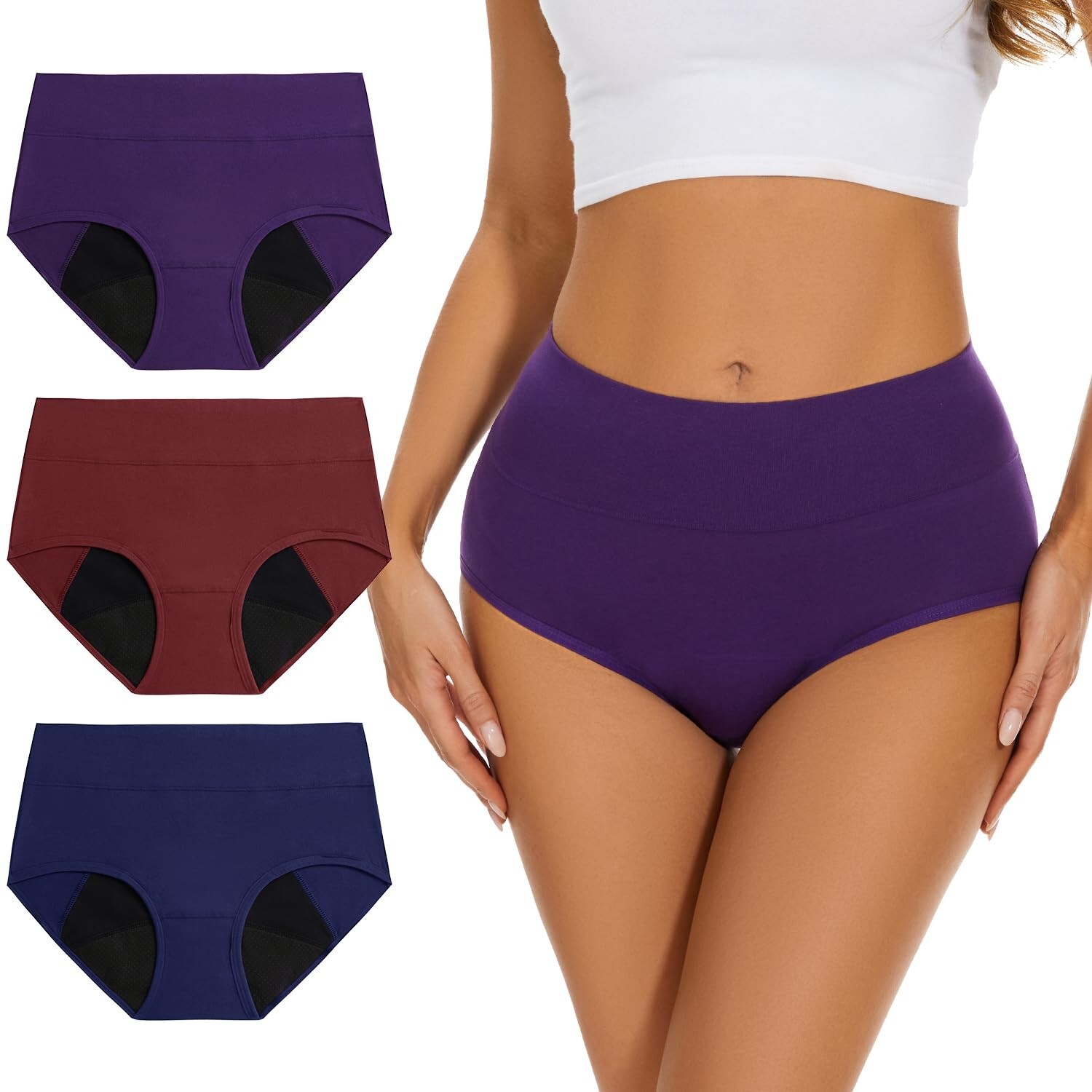ALLBASE Incontinence Underwear Women’s High Absorbency Period Panties Size 3XL
