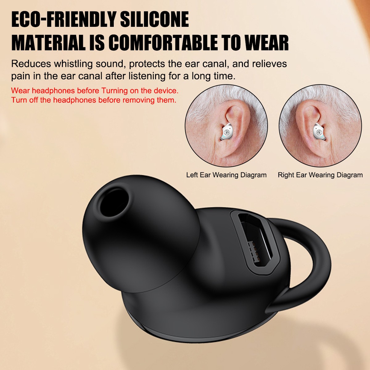 Rechargeable Digital Hearing Aids In-Ear Invisible Sound Voice Amplifier 2025