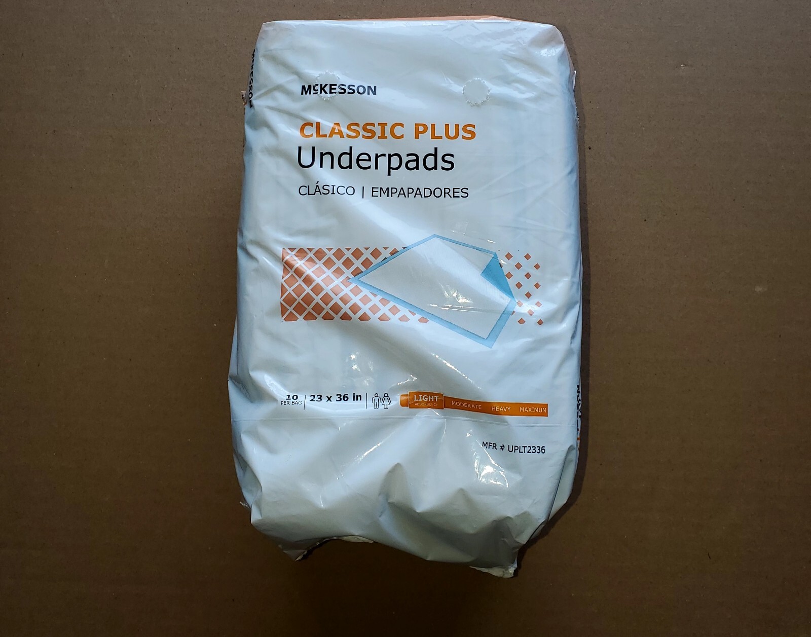 10 McKesson Disposable Adult Bed, Urinary Incontinence Underpads 23×36 in &