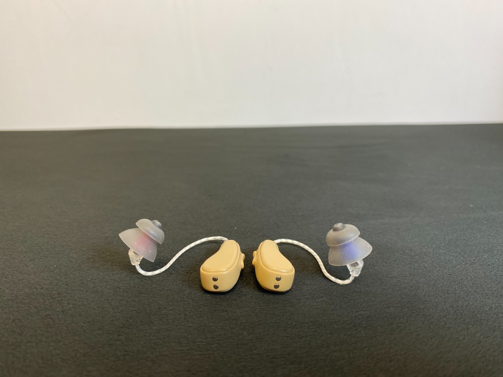 Nvboty M2231 Beige Rechargeable Noise Cancelling Hearing Aids With User Manual