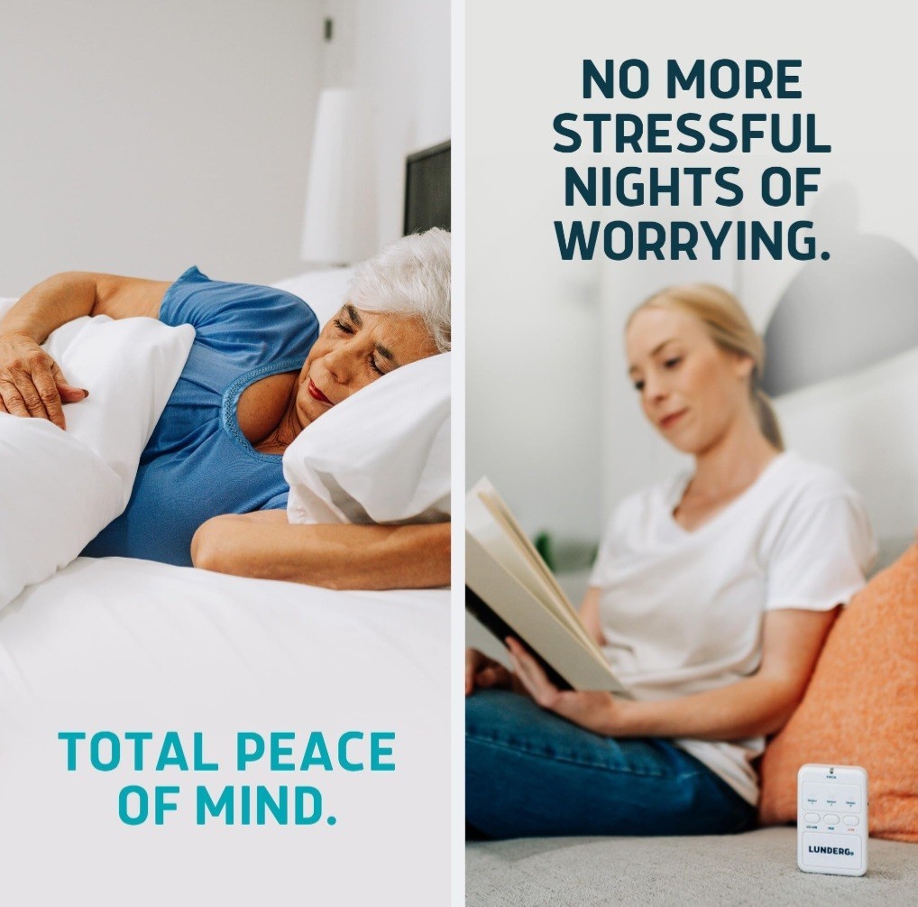 Lunderg Under Mattress Bed Alarm for Elderly Adults Bed Alarms & Fall Prevention