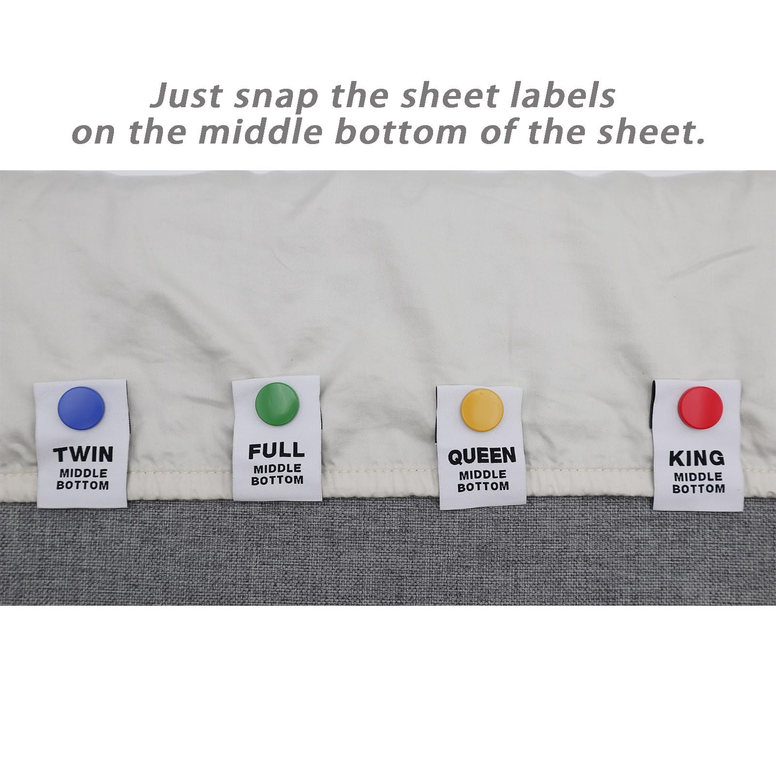 Bed Labels for Bedding,Identity The Sheets Direction and Size in Seconds, an …