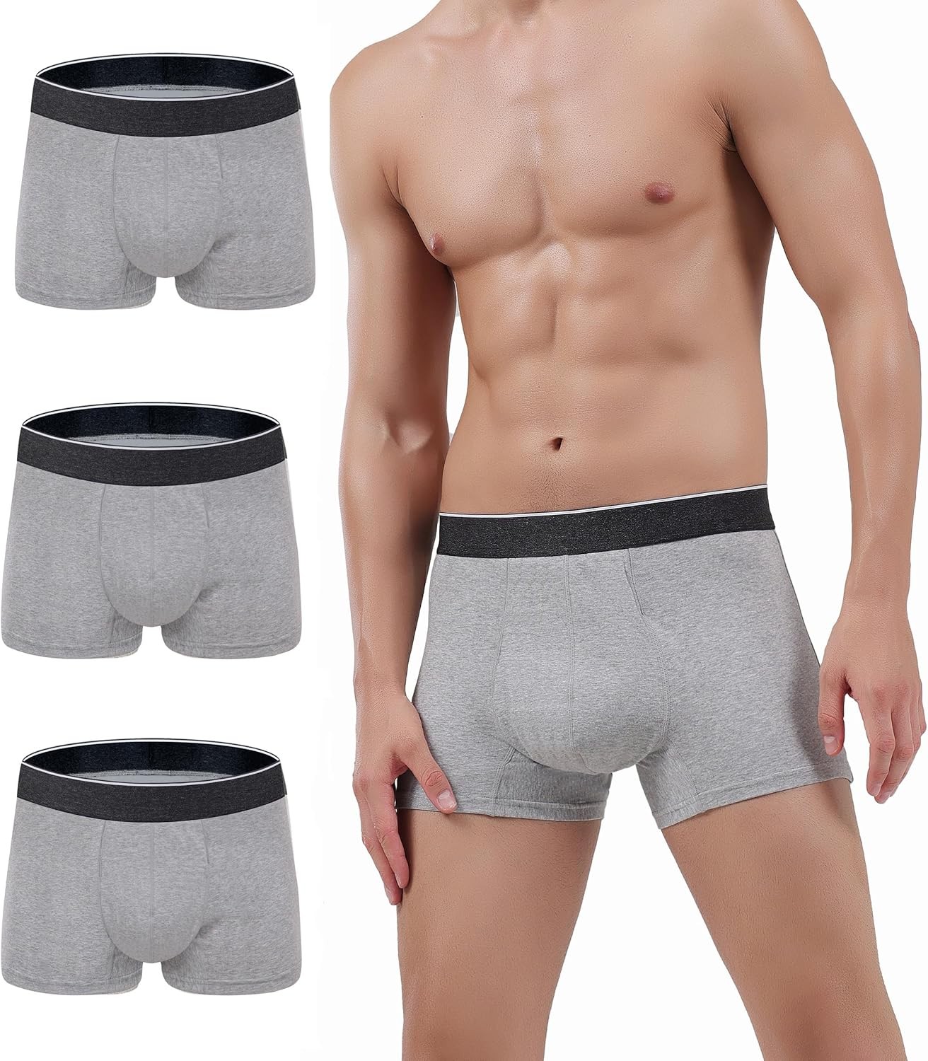 Men Urinary Incontinence Underwear Washable Absorbency Soft Leak Proof Briefs