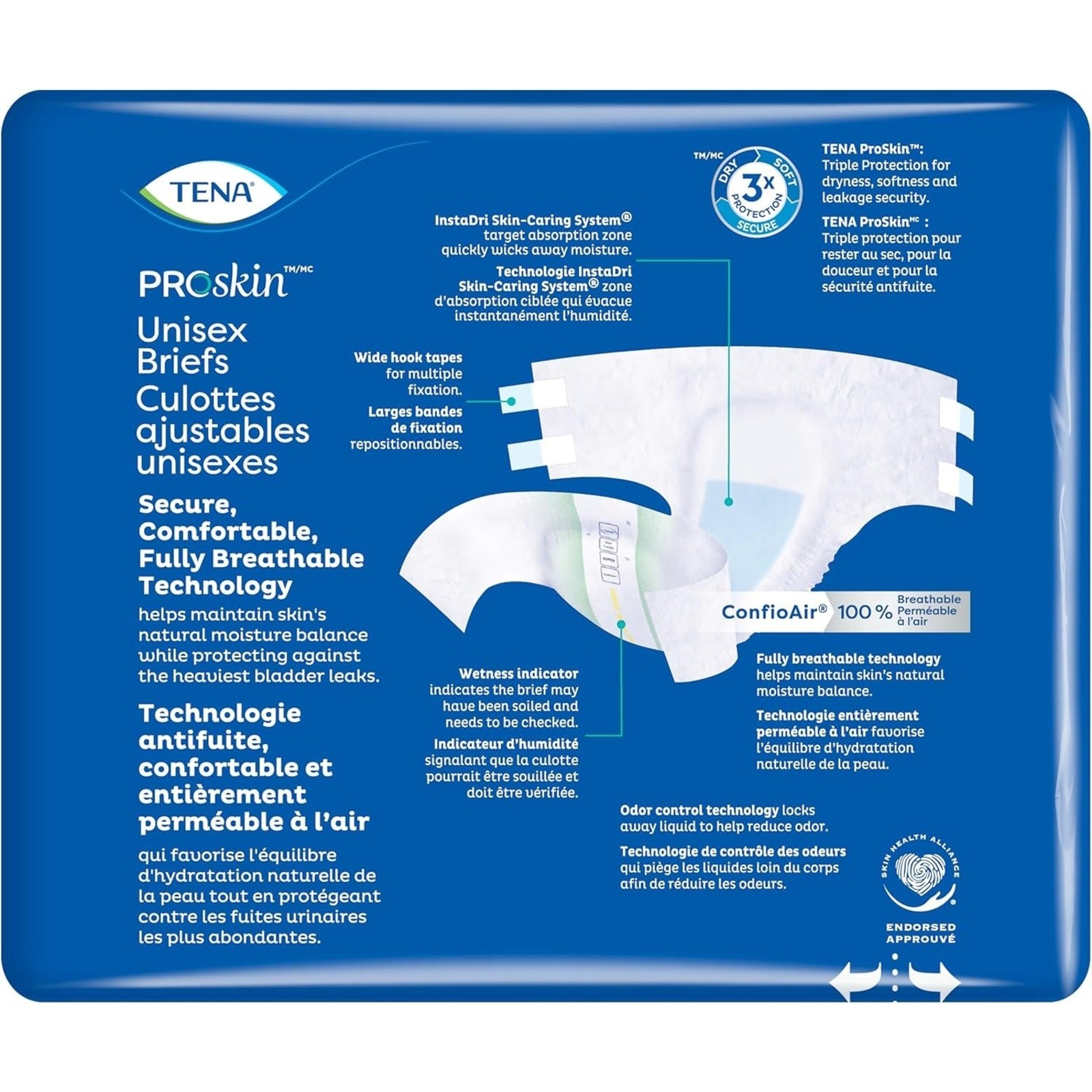 TENA ProSkin Unisex Adult Diapers with Tabs Maximum Absorbency Medium -56 CT