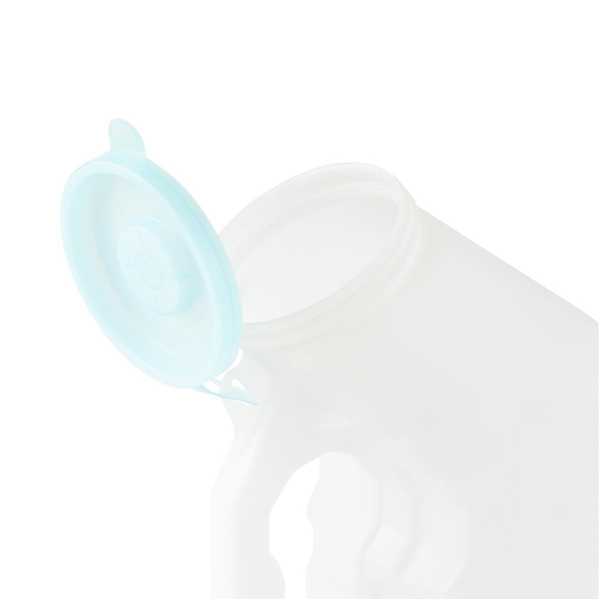 Medline Deluxe Male Urinal with Glow-in-Dark Lid 1000 mL/ 32oz , 2pk