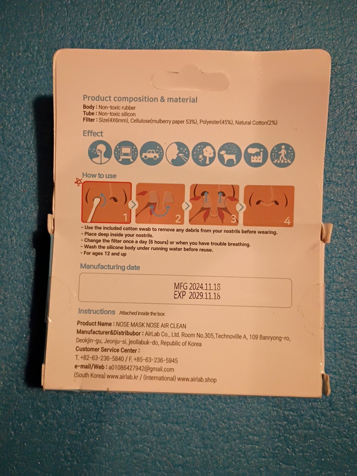 Nose Mask Nose Air Clean S General type