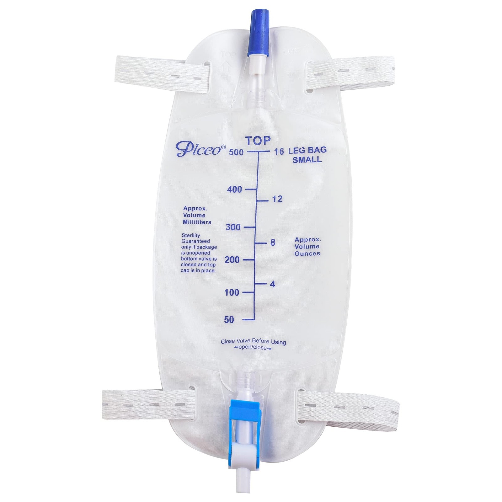 Easy-Tap Leg Bag Urinary Drainage Bag, 1000ml, Anti-Reflux Valve, Cloth Strap…