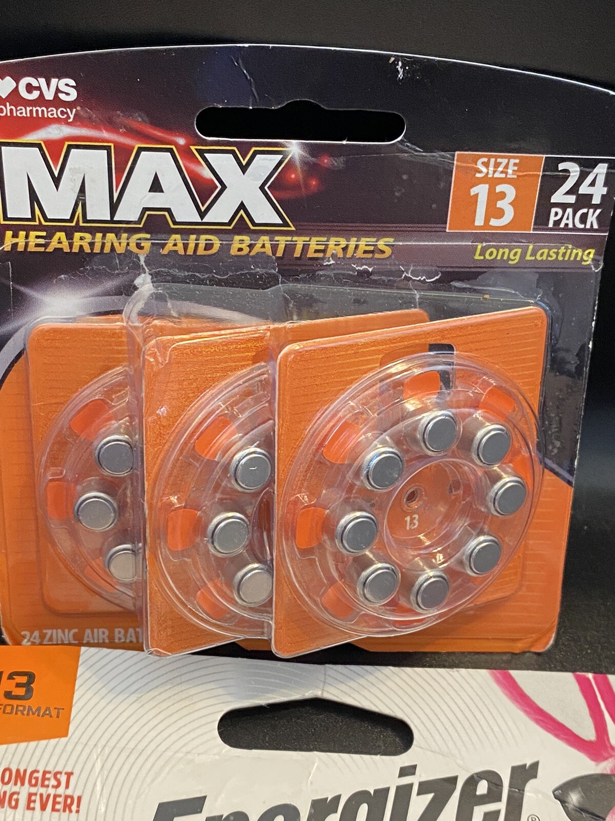 Hearing Aid batteries Size 13 Exp 09-2026 Plus Max 24 Pack Total 56 Batteries