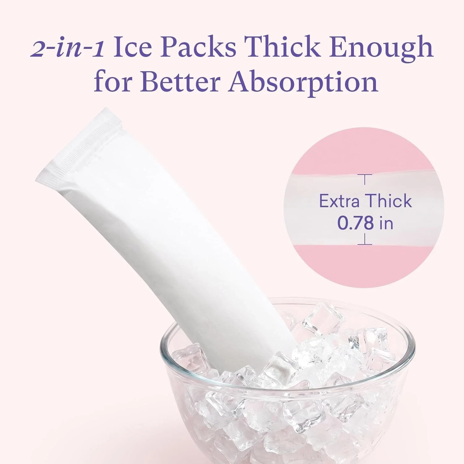 10 Pack PurComfy 2-in-1 Postpartum Ice Pads (XL)- EXP 10/11/28