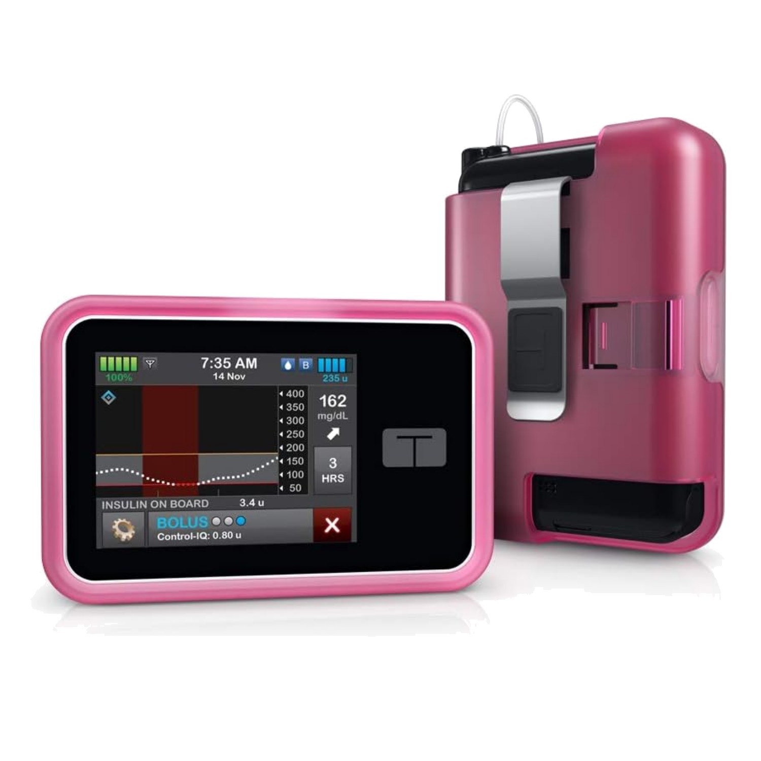 Versatile and Lightweight Pink t:case – Your Essential Diabetes Companion