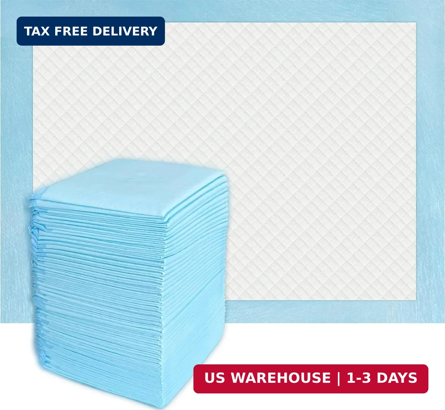 Wowflash Super Absorbency Disposable Diaper Pads for Baby, Puppy and Adults, Dis