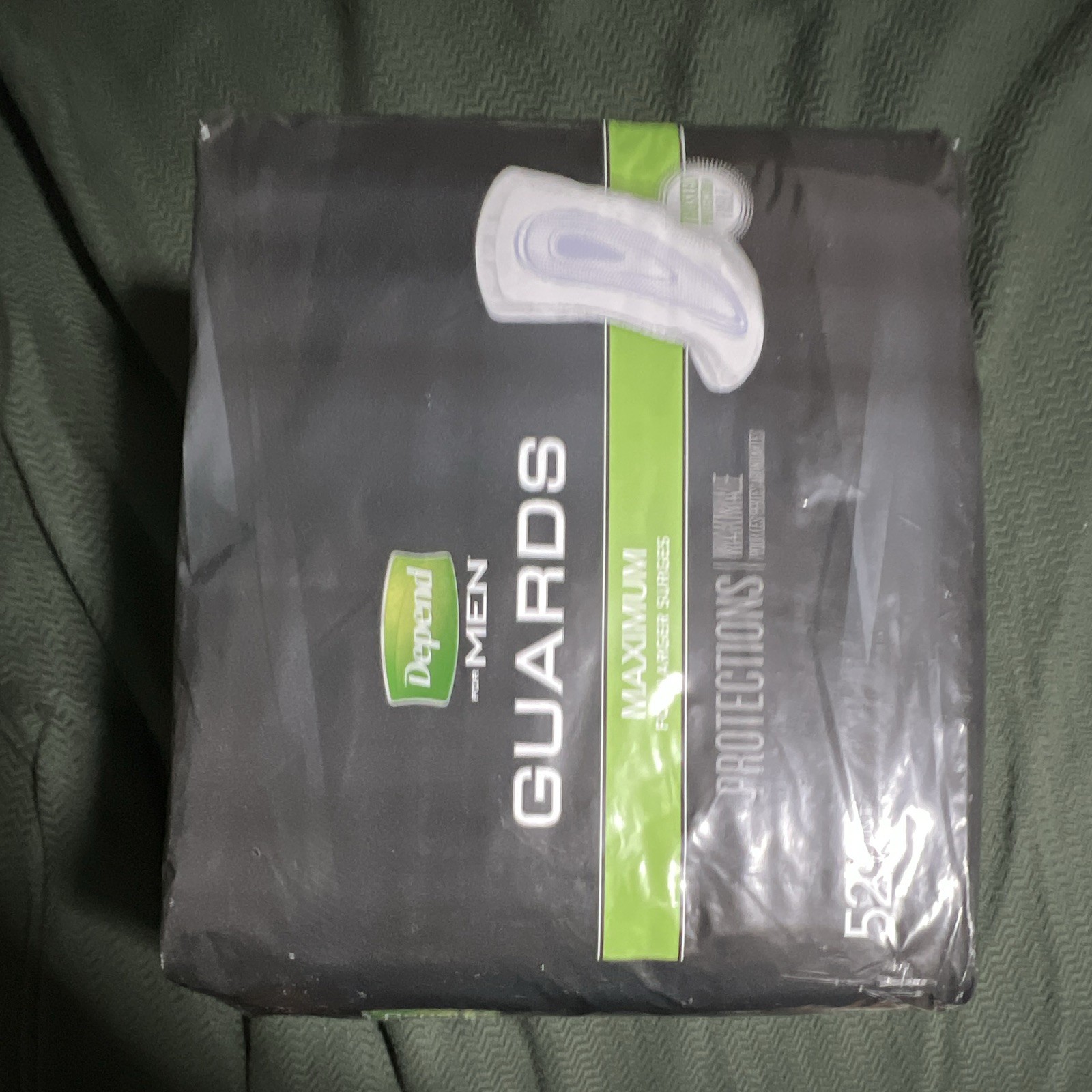 Depend for Men Guards Maximum Incontinence Pads, Individually Wrapped, 52 Ct