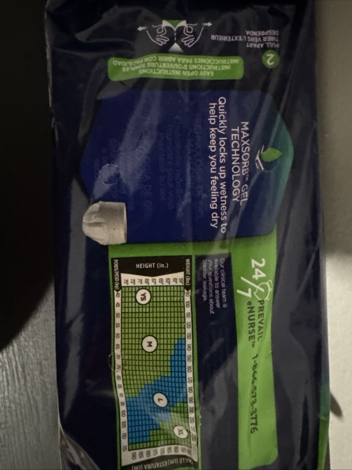 Prevail Daily Underwear Size: Large 44”-58” Pack Of 18
