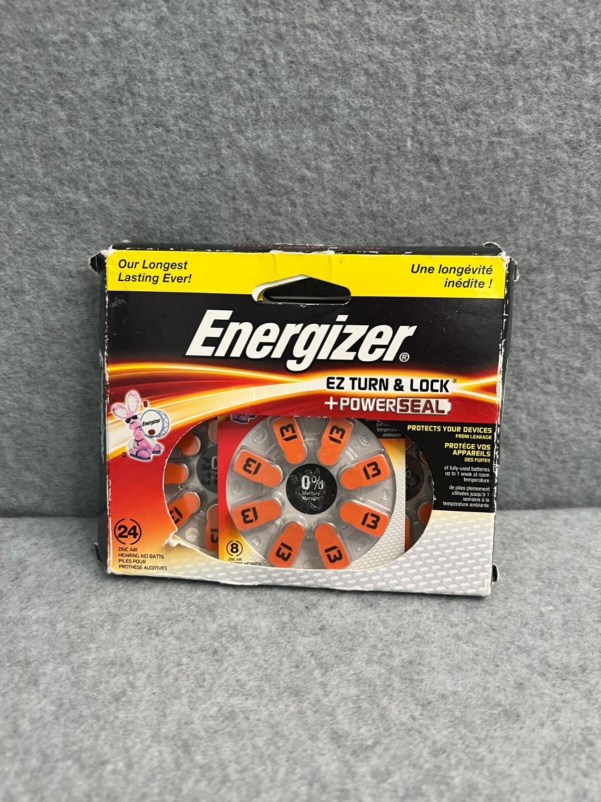 Lot of 2 Energizer EZ Turn & Lock Size 13 Hearing Aid Batteries, 24-Pack 07/2021