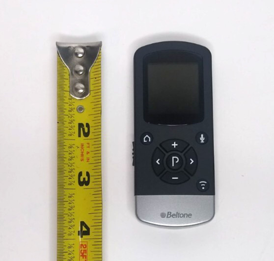 Beltone Direct Remote Control 2 for Hearing Aids, Charger, Soft Pouch, Strap