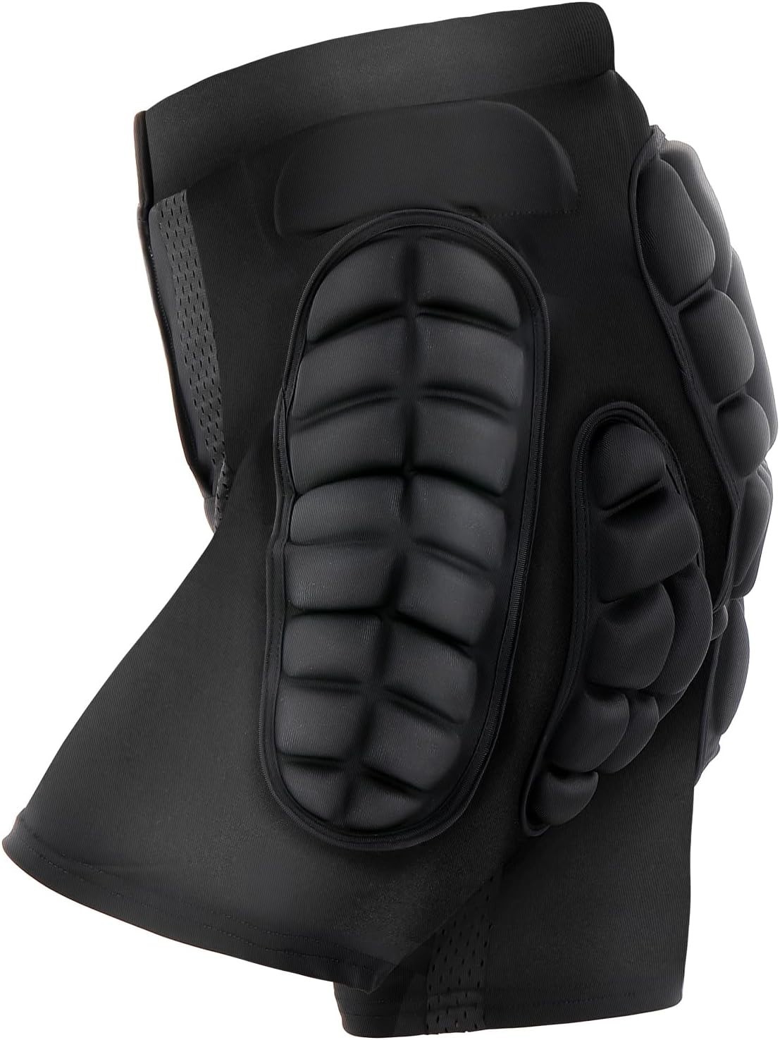 Adult Black Impact-Resistant Hip Protection Shorts for Snowboard Ski Skate