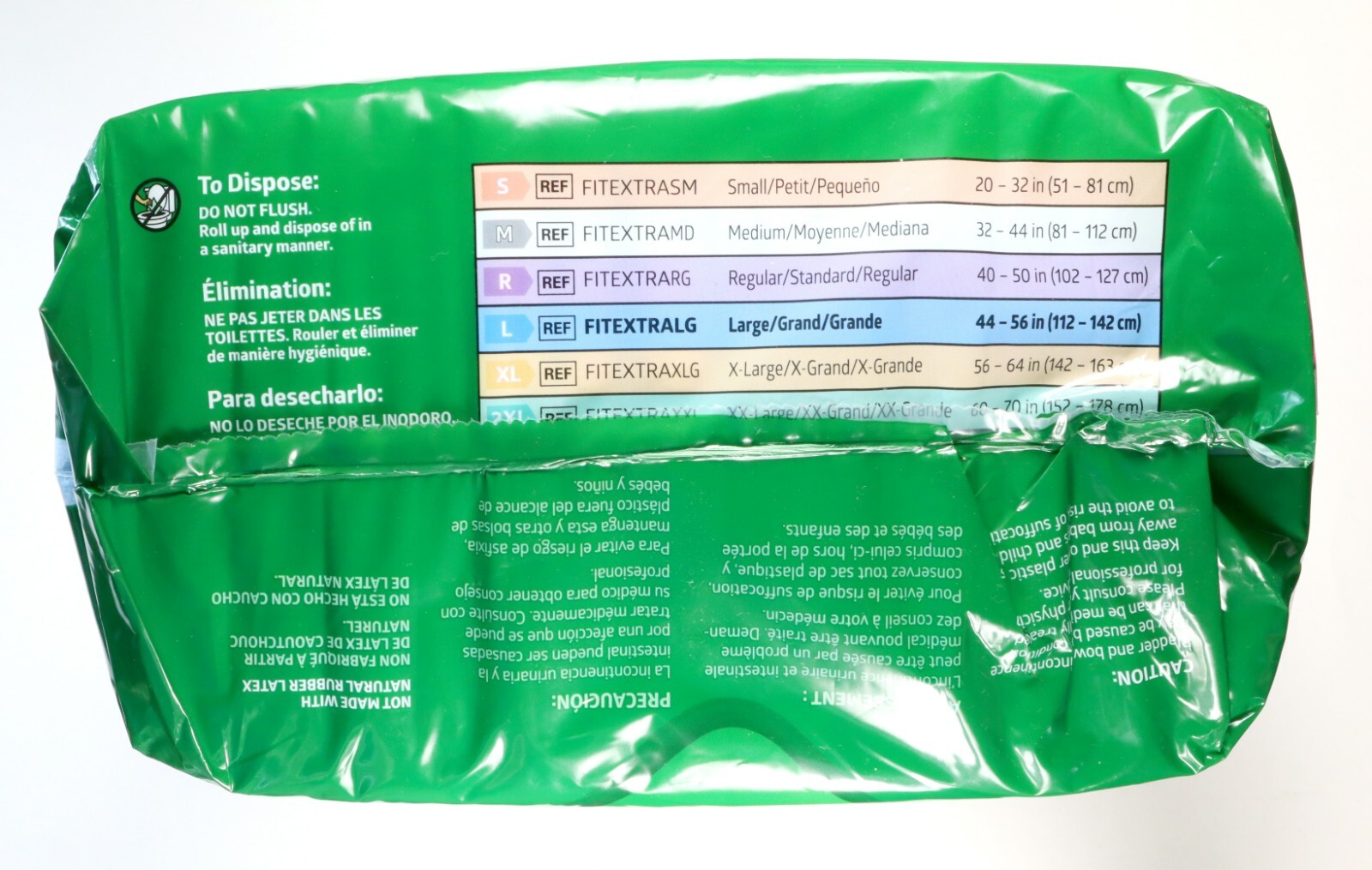 MedLine FitRight OptiFit Briefs 20 Pack Large Etra Adult Diapers Incontinence.