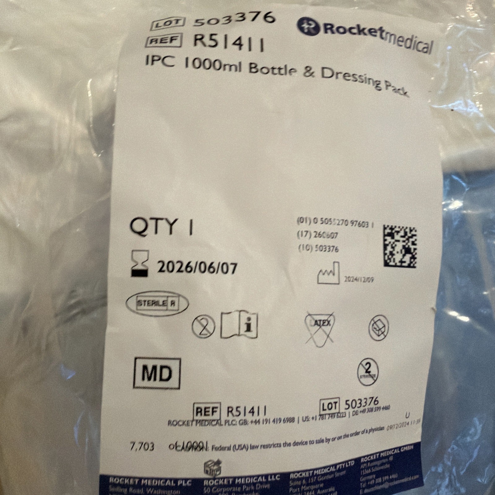– General • ROCKET MEDICAL For Sale ROCKET MEDICAL R51411 ROCKET Exp 6/7/26