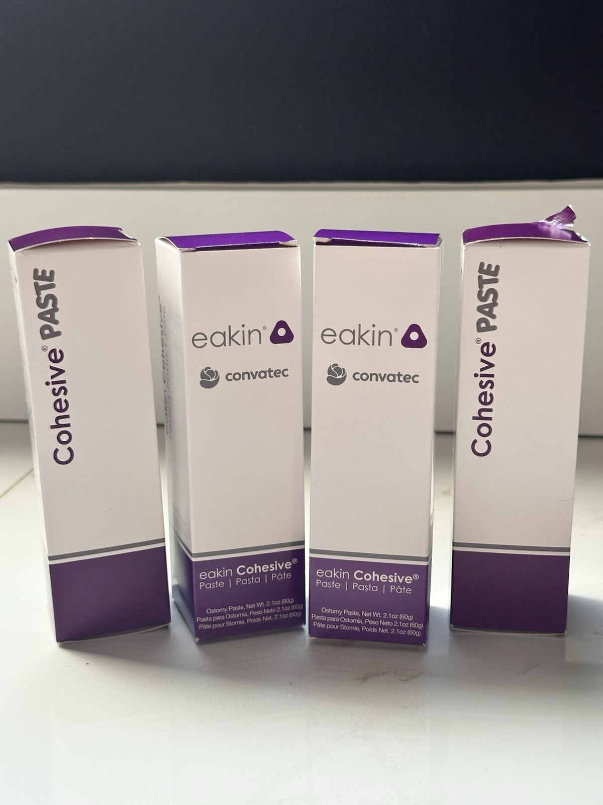 ConvaTec Eakin Cohesive Paste LOT of 4 Boxes 2.1 oz 839010