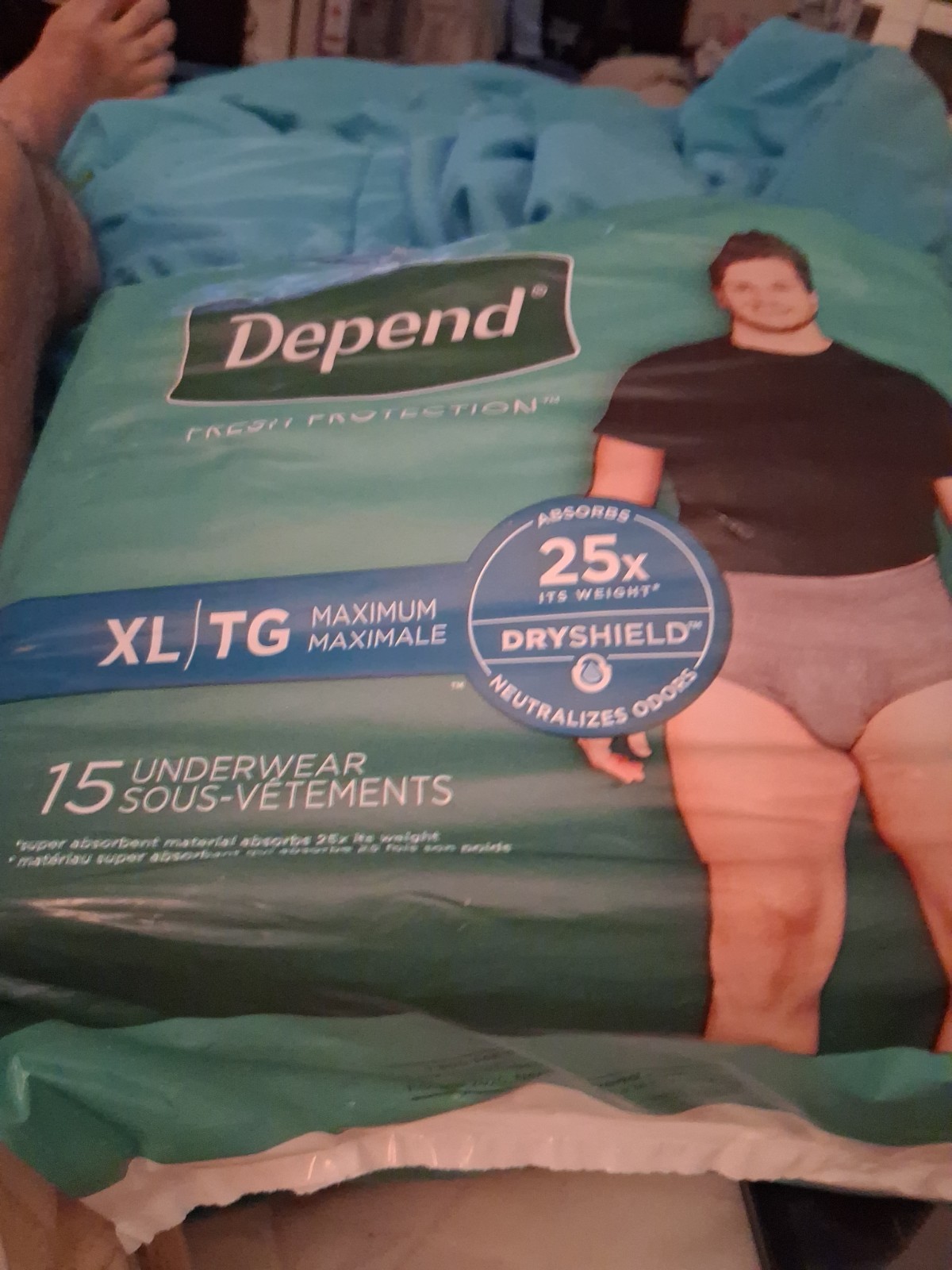 Depend Fresh Protection Absorbs And Netrolizes Odors – 15 Count