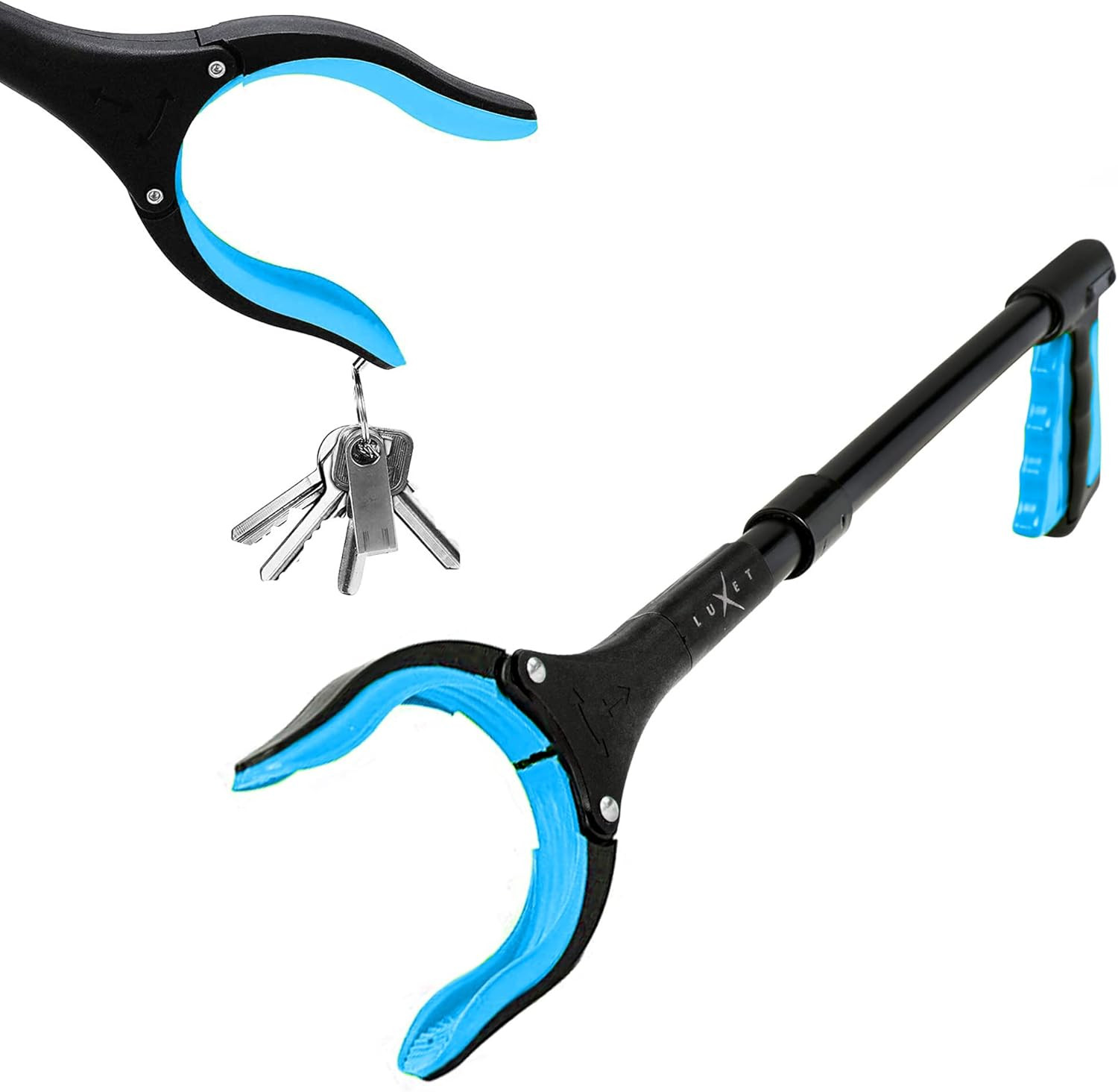 Grabber Tool 19″ Aluminum Magnetic Claw, Rotating Lightweight Foldable Reacher G