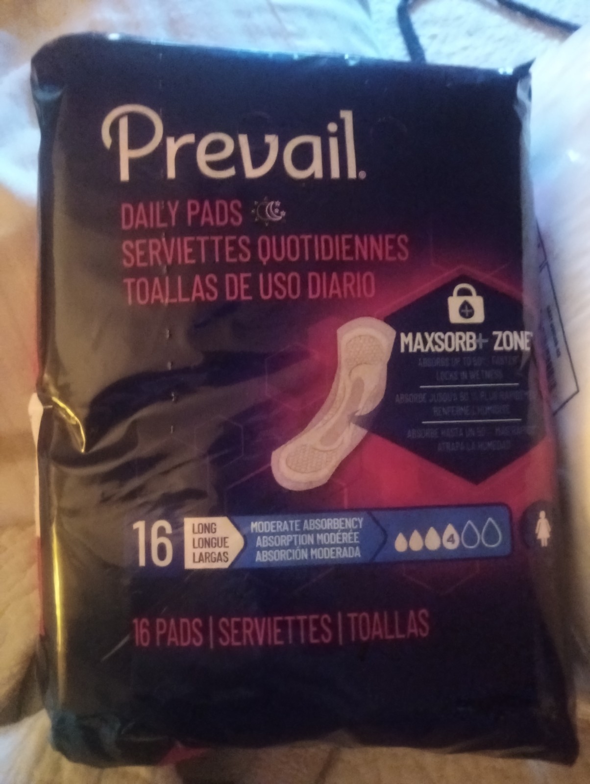Prevail adults bladder pads 16 long