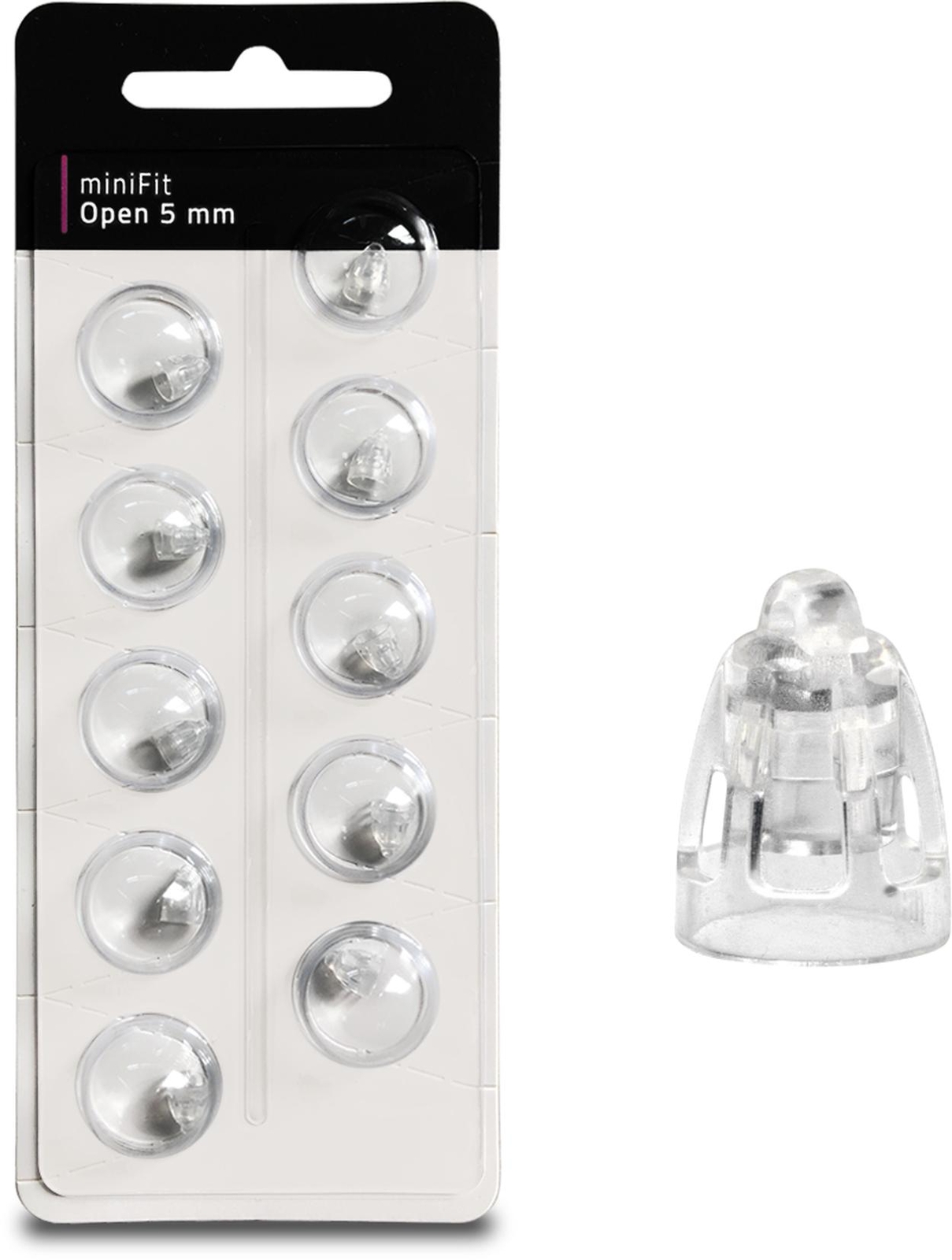 10x EWANTO miniFit 10 Blister 5mm Open Like Oticon Dome Dome Ex Handset
