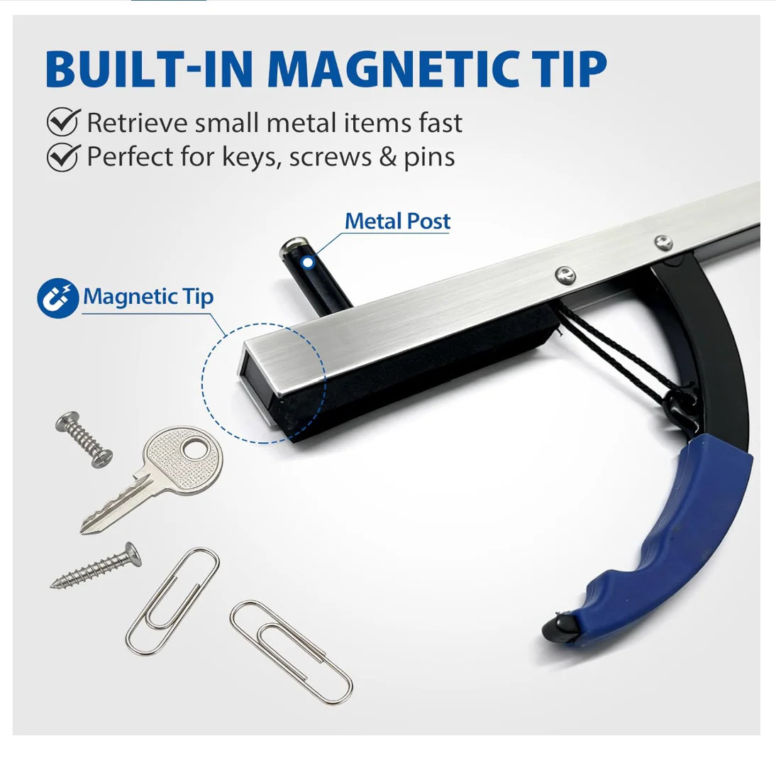 Blue Jay 32″ Reacher Grabber Magnetic Tip Lightweight Pack of 2
