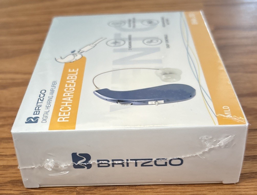 Britzgo Entry Level Rechargeable Digital Hearing Amplifier Bha-203, Blue, 8 Oz