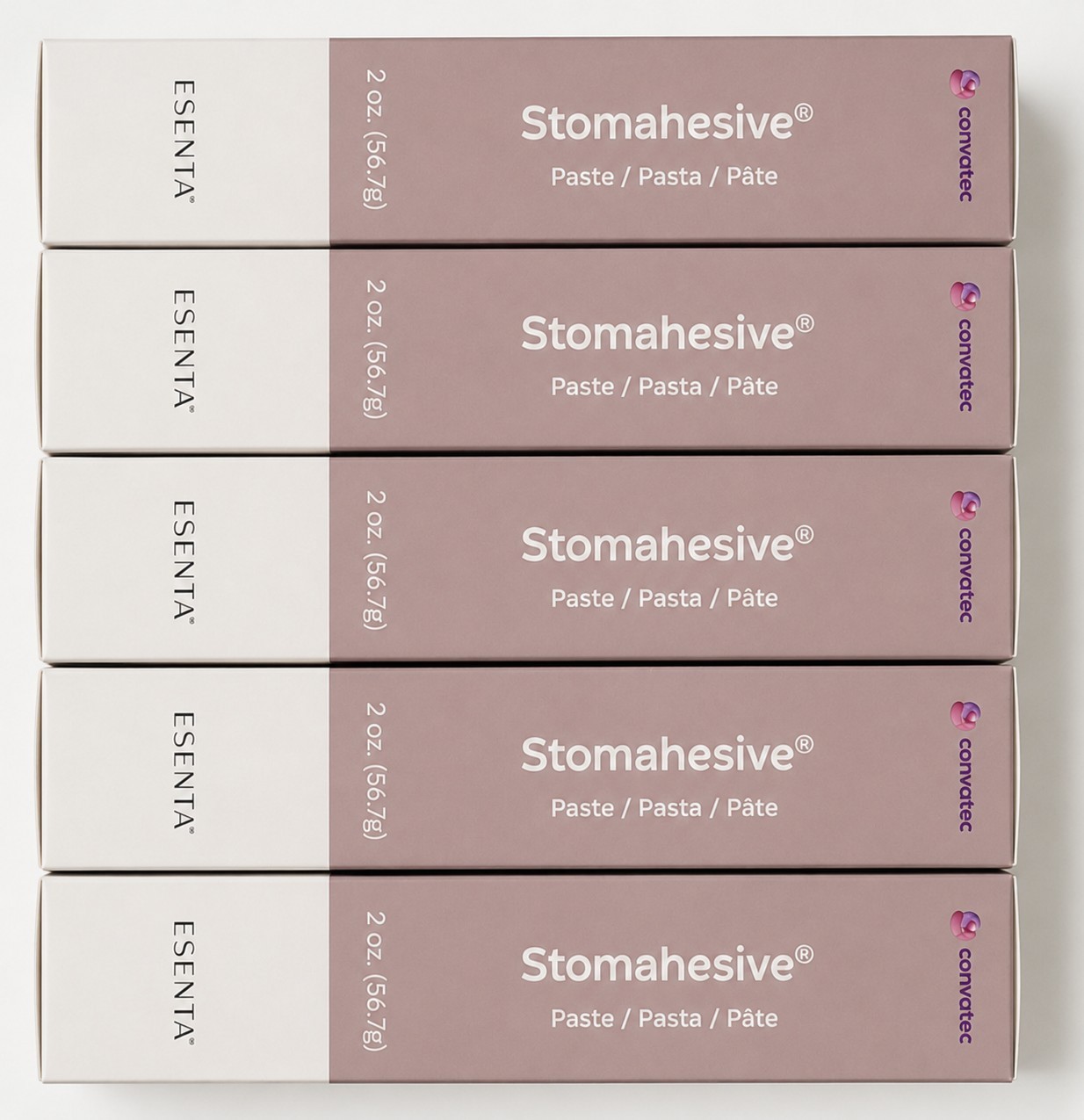 ConvaTec 183910 Stomahesive®️ Paste Protective Skin Barrier & Filler 2oz (5Pack)