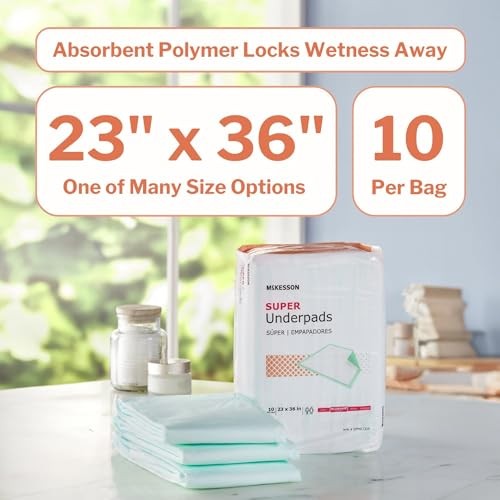 McKesson Incontinence Bed Pads 23×36, 150 Count