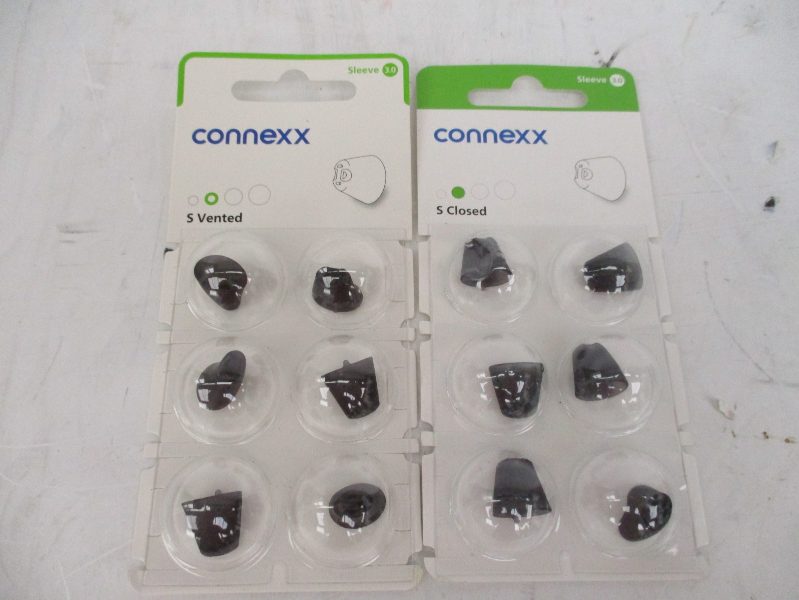 Mixed Lot of 2 Packs of Connexx 1xS Vented 1x S Closed Click Sleeves