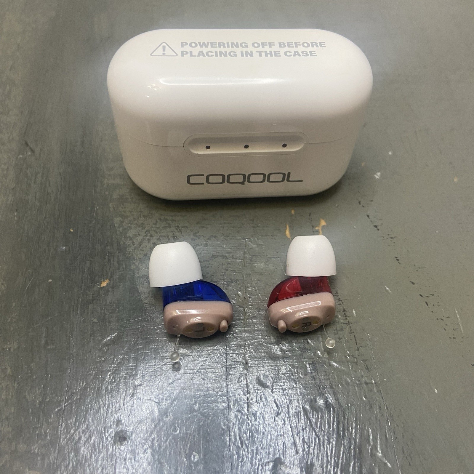 COQOOL In-Ear Hearing Aid Device With Charging Case Model JH-A17B