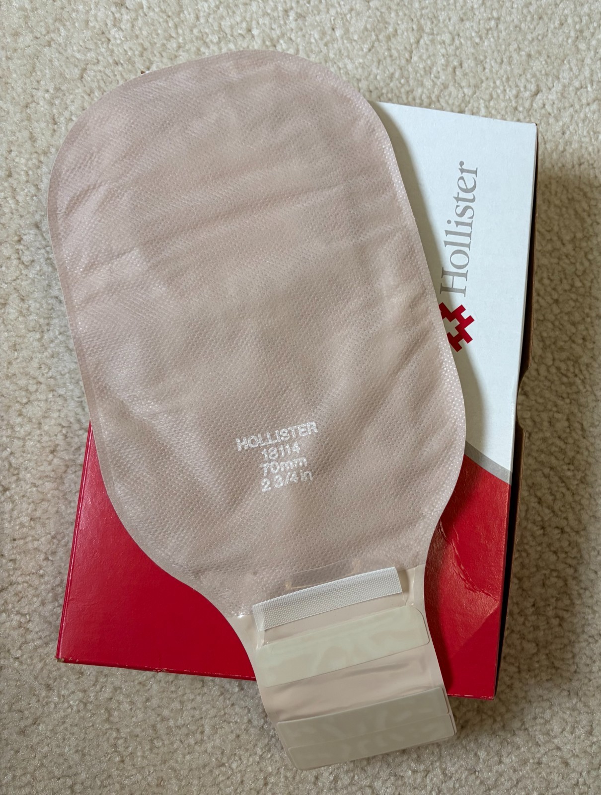 Hollister 18114 Lock ‘n Roll Drainable Pouch w/o Filter 2.75″ – Beige Exp 2/2030