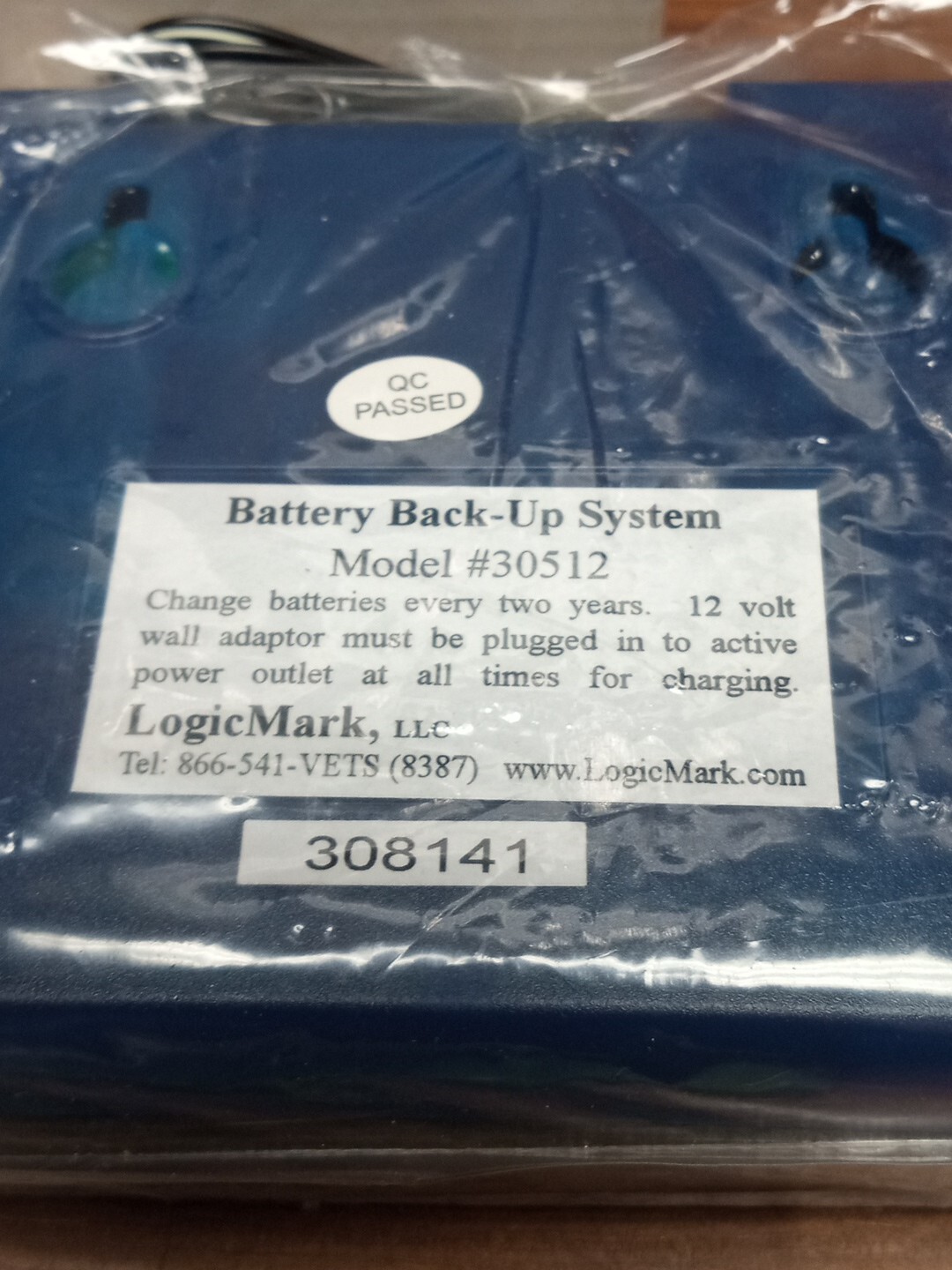 Genuine LogicMark Battery Back Up System 30512 For Guardian Alert 911 *Brand New